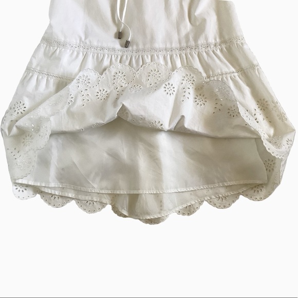 Burberry Cotton Eyelet Halter Dress. Off-white. Sz. 6 - Picture 3 of 7